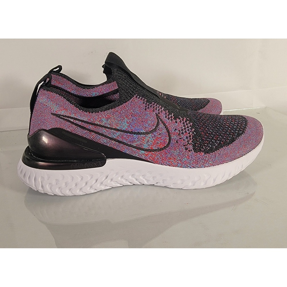 KIDS' NIKE EPIC PHANTOM REACT FLYKNIT‎ GS BV1370 Black Purple Red Blue SIZE 6.5Y